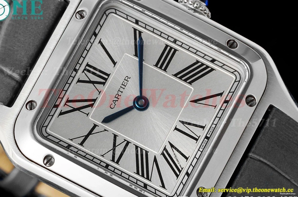Quartz Grey Dumont Santos SS Dial AF LE Silver 0116